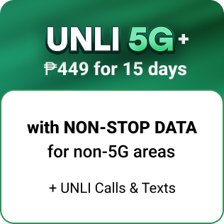 UNLI 5G+ w/ NON-STOP DATA 449